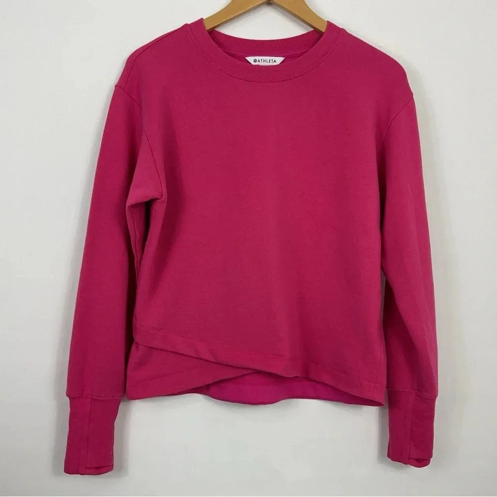 Athleta Solitude Crew‎ Neck Sweatshirt Size Small